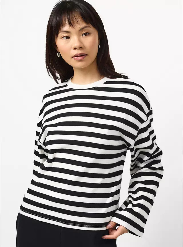Buy Green Ultimate Stripe Long Sleeve Top XL | T-shirts | Tu | Tu Clothing