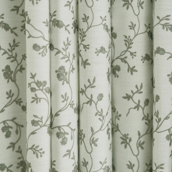 Britt Bengoechea Floral Print Linen Cotton Drapery Pleated | TWOPAGES