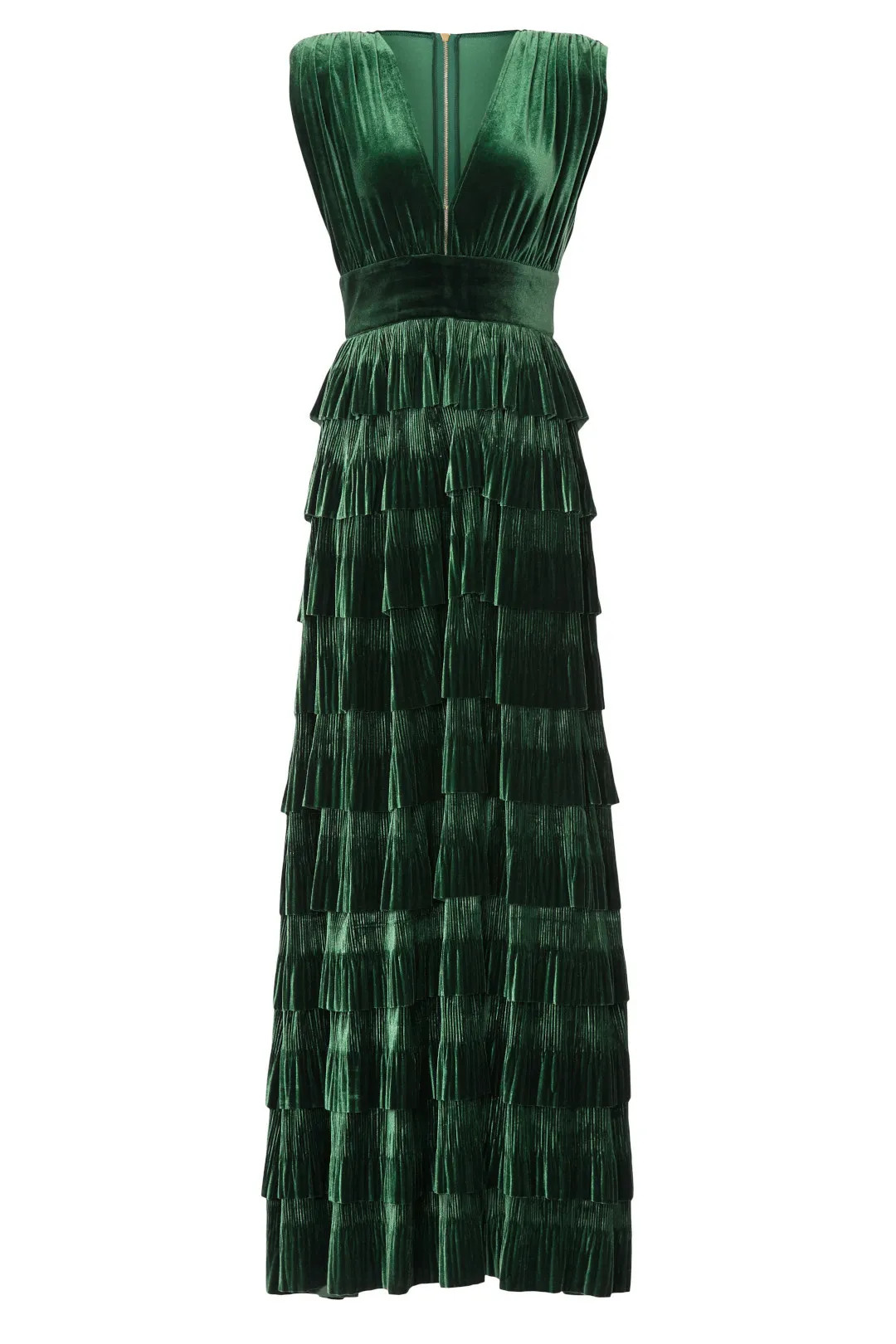 Bronx and Banco Emerald Velvet Gown | Rent the Runway