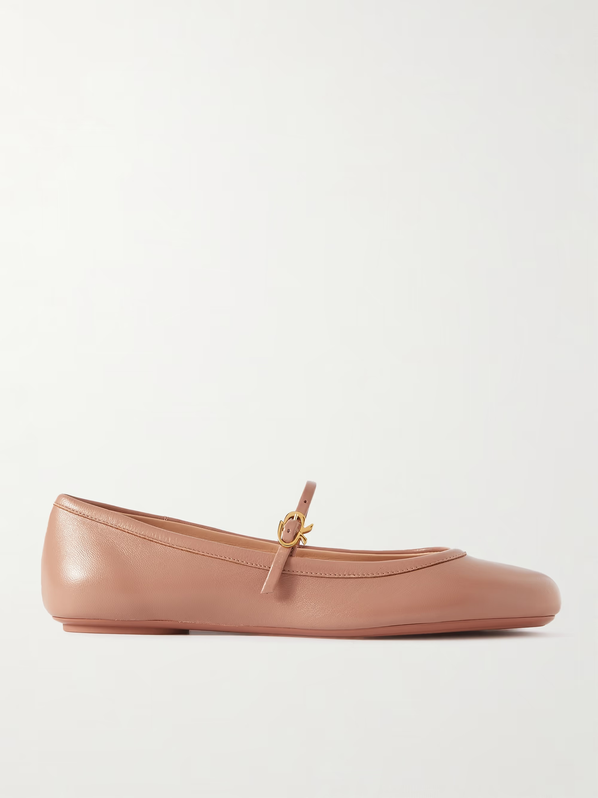 Carla leather Mary Jane ballet flats | NET-A-PORTER (US)