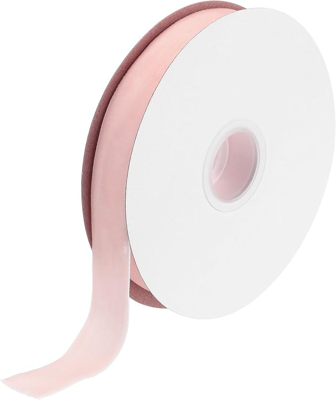 MECCANIXITY Velvet Ribbon 3/4 Inch x 10 Yard Single Face Spool Silky Velvet Fabric for Bouquets D... | Amazon (US)