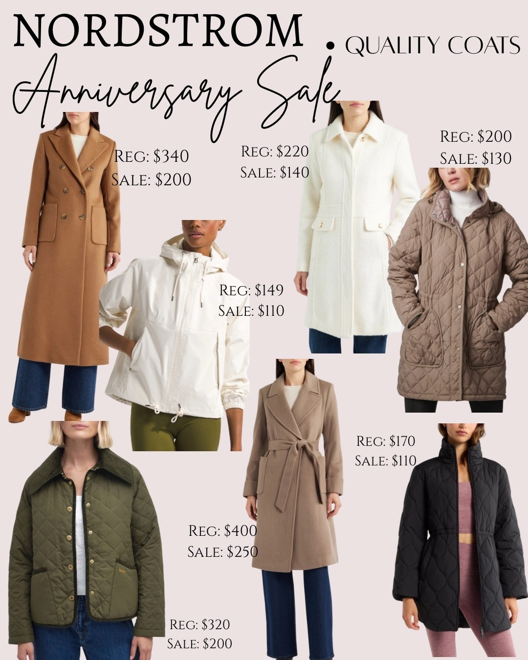 Nordstrom anniversary sale quality coats 




Pea coat
Wool coat 
Rain coat
Barbour jacket 
Winter coat 
Puffer jacket

#LTKSaleAlert #LTKSeasonal