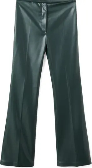 Slim Fit Faux Leather Flare Pants | Nordstrom