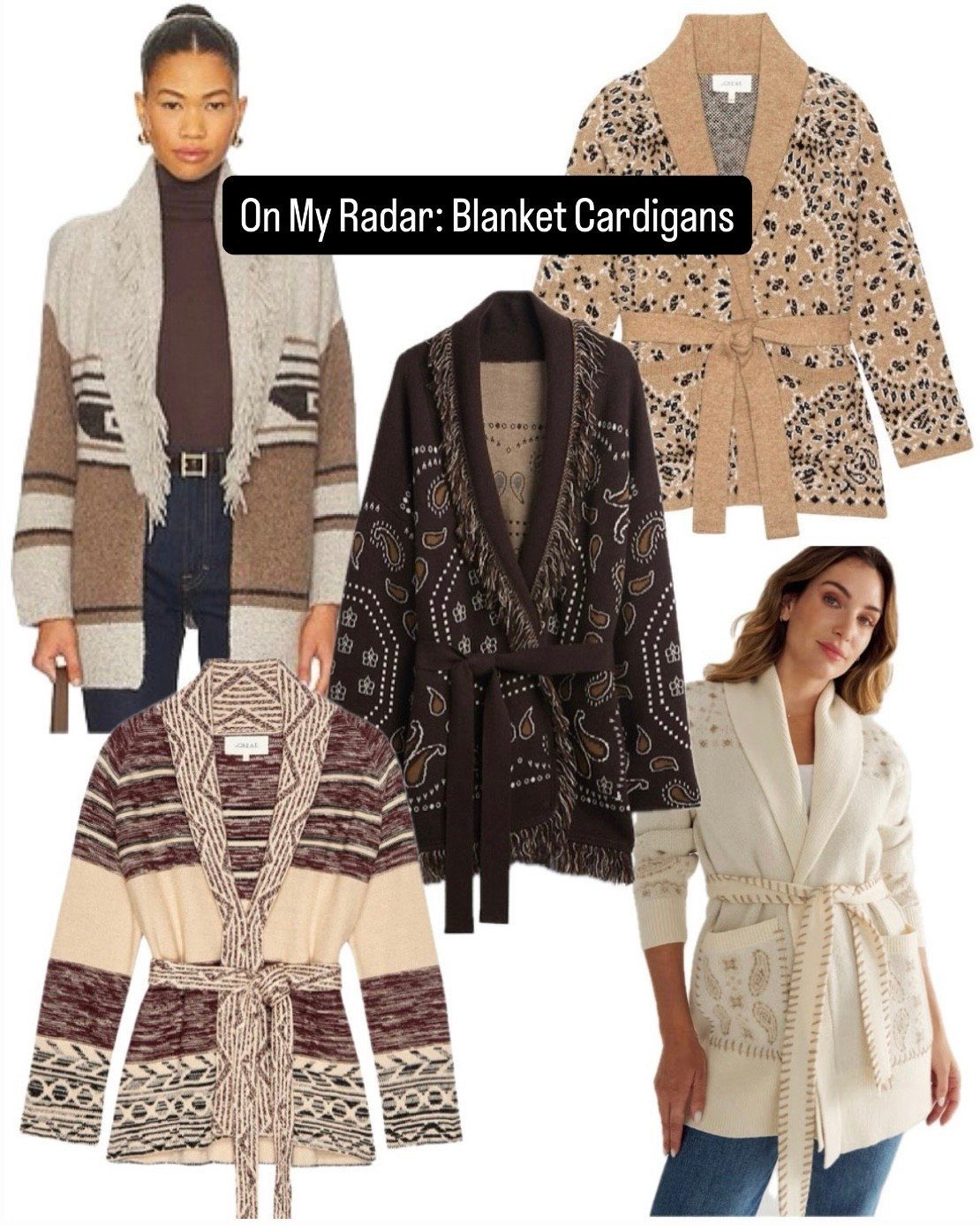 Can’t decide on a favorite 😍 Wear them with jeans, boots/booties now and into the chillier months of spring 