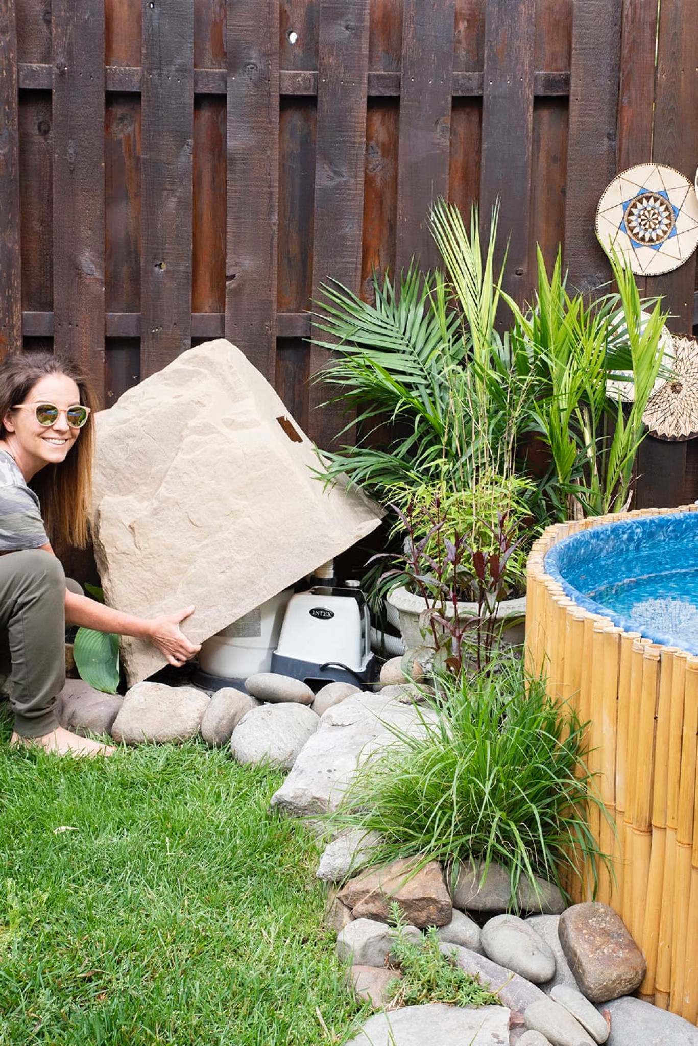 My favorite pool pump cover for our stock tank pool setup 

#LTKHome #LTKFamily #LTKSeasonal