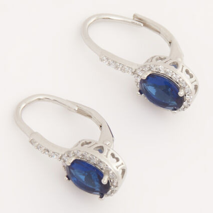 Sterling Silver Sapphire Earrings | TK Maxx