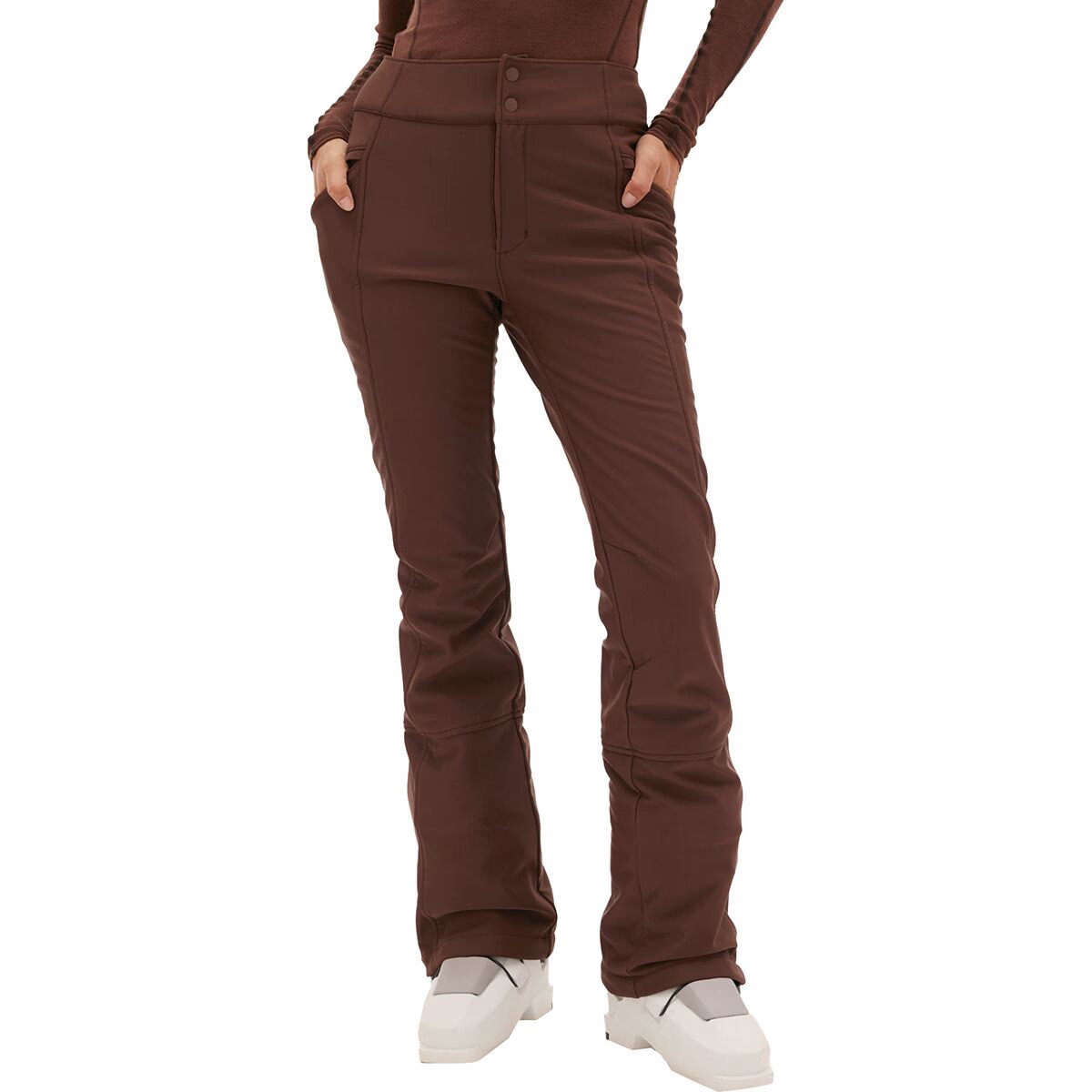 Halfdays Emma Softshell Pant - Women's Spiked Cocoa, M/Reg | Backcountry