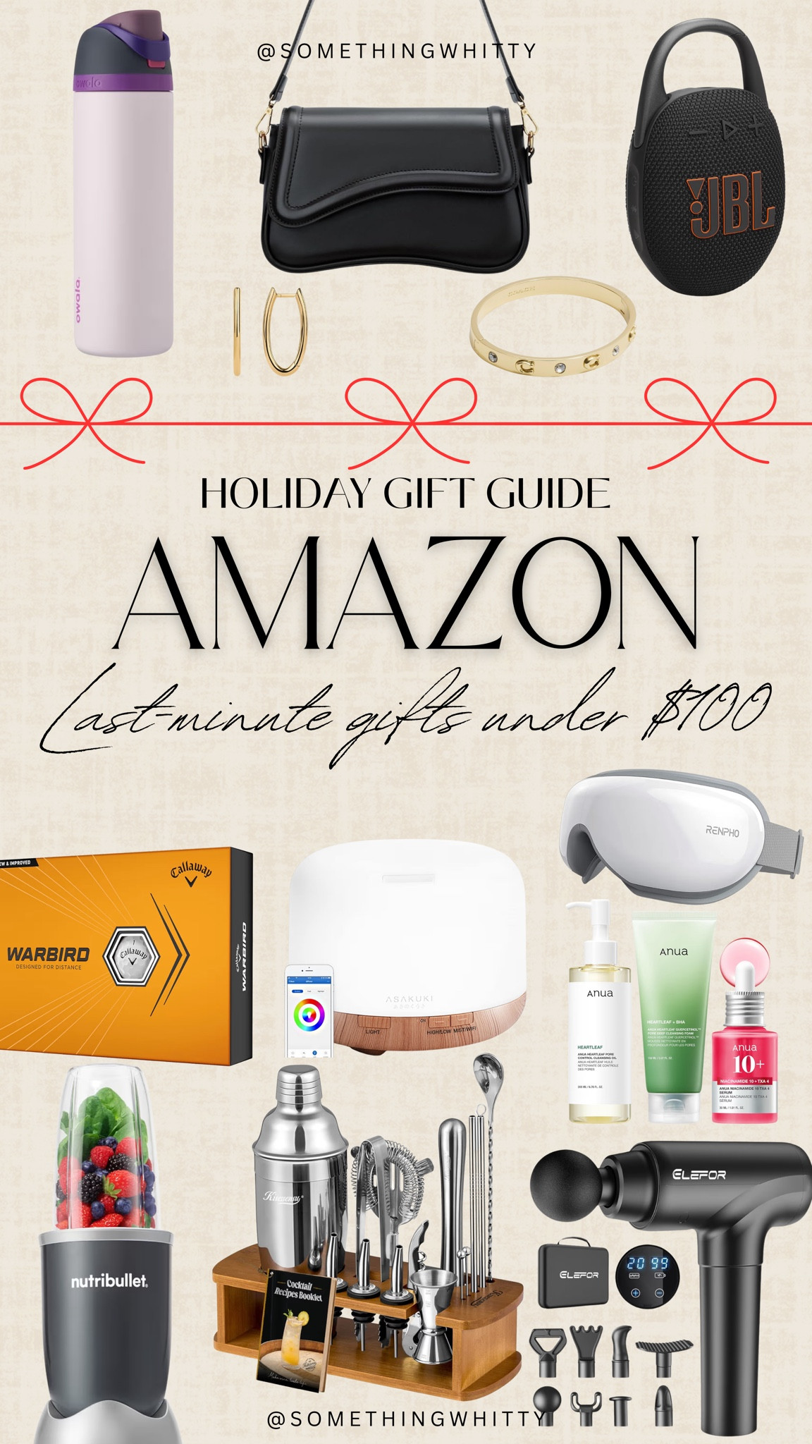 Last minute gifts under $100 on Amazon! From blenders to massage guns and golf balls. Found all my favs on Amazon! #amazonfinds #amazoncreatorfinds #somethingwhitty #founditonamazon

#LTKGiftGuide #LTKFindsUnder100 #LTKHoliday