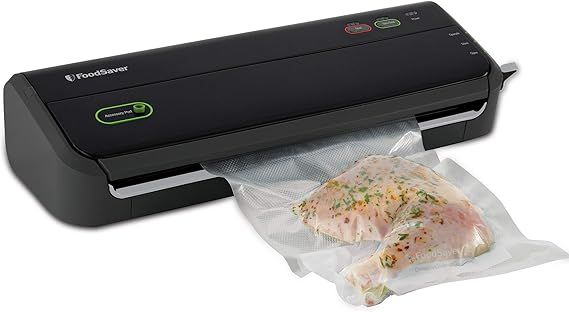 FoodSaver Vacuum Sealer Machine with Starter Vacuum Seal Bags & Rolls, Safety Certified, Black - ... | Amazon (US)