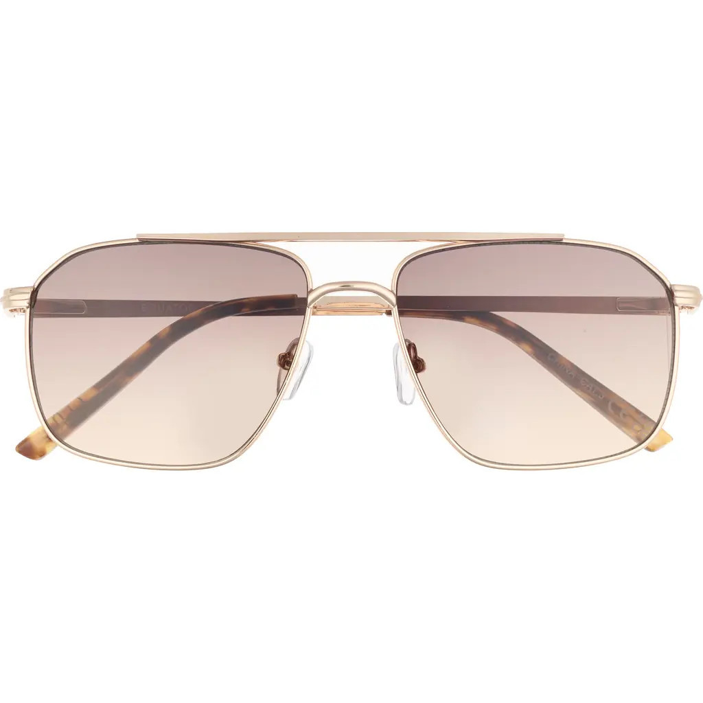 AIRE Equator 55mm Aviator Sunglasses in Gold /Tort /Brown Grad at Nordstrom | Nordstrom