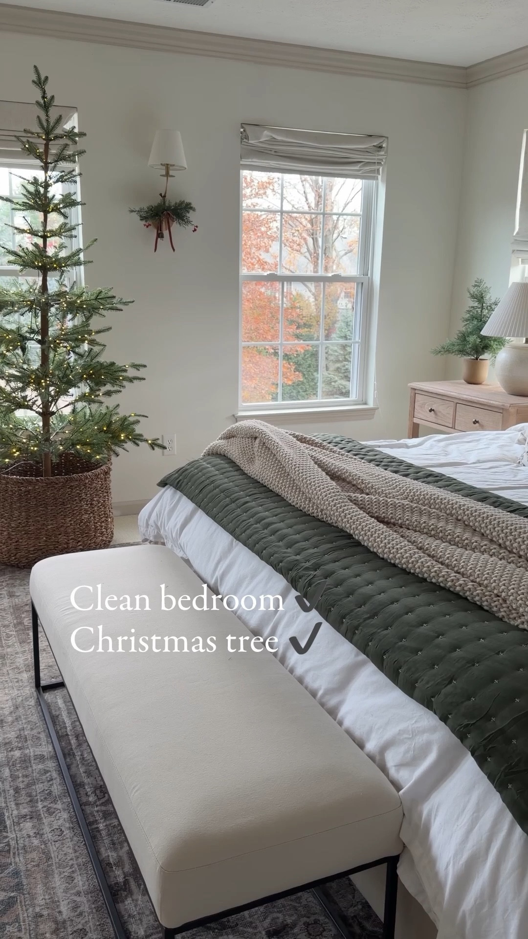 Holiday bedroom views. I’ve never regretted adding a tree to a bedroom. Just sayin. 

#LTKHoliday #LTKHome