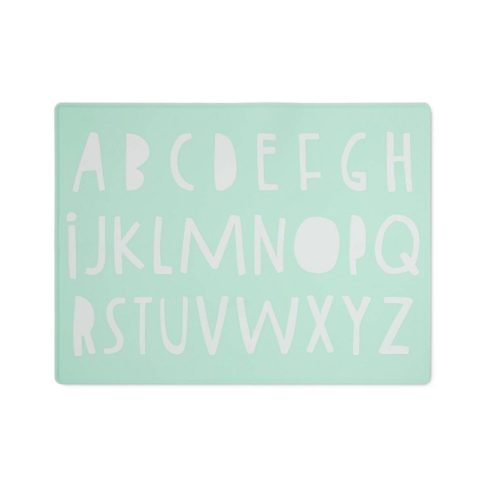 Silicone Place Mat with Decal - Cloud Island Green Alphabet | Target