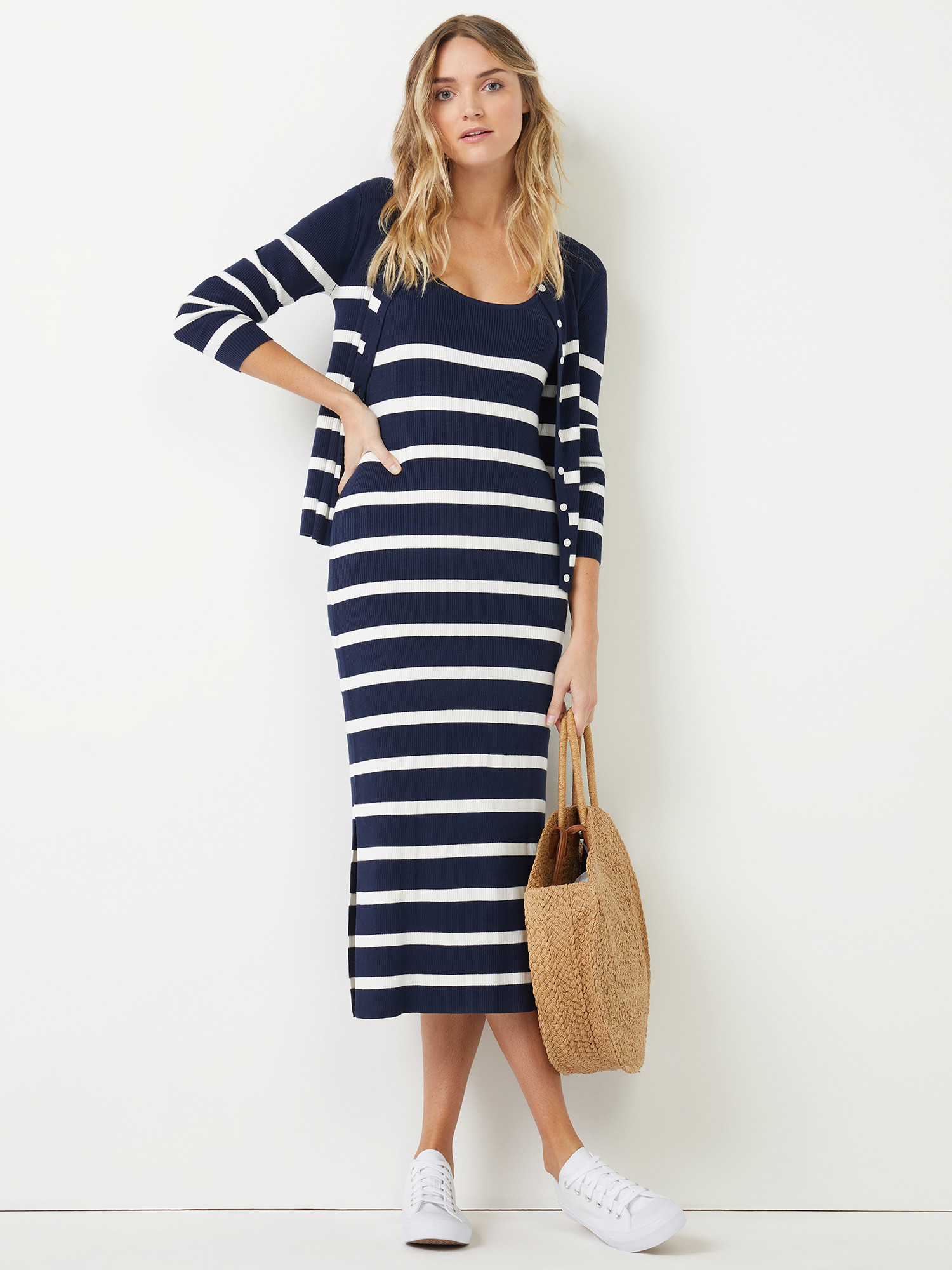 Time and Tru Women's Cardigan and Dress Set, 2-Piece | Walmart (US)