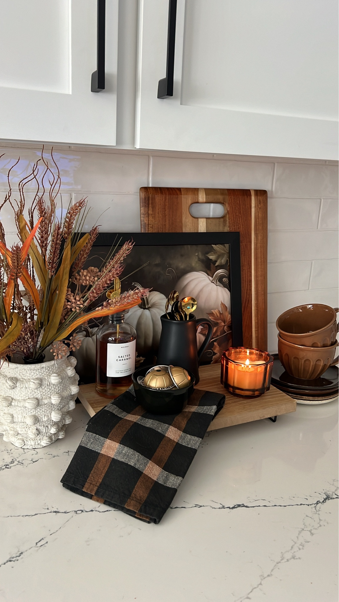 Fall kitchen counter decor, fall decorating, fall coffee bar, fall coffee station

#LTKSeasonal #LTKHome