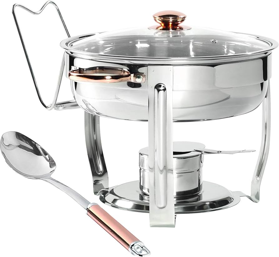 Denmark Tools for Cooks Celebrations Cookware Collection 8 Piece 4-Quart Stainless Steel Round Ch... | Amazon (US)