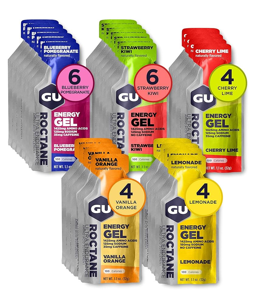 GU Energy Roctane Ultra Endurance Energy Gel, Vegan, Gluten-Free, Kosher, and Dairy-Free On-The-G... | Amazon (US)