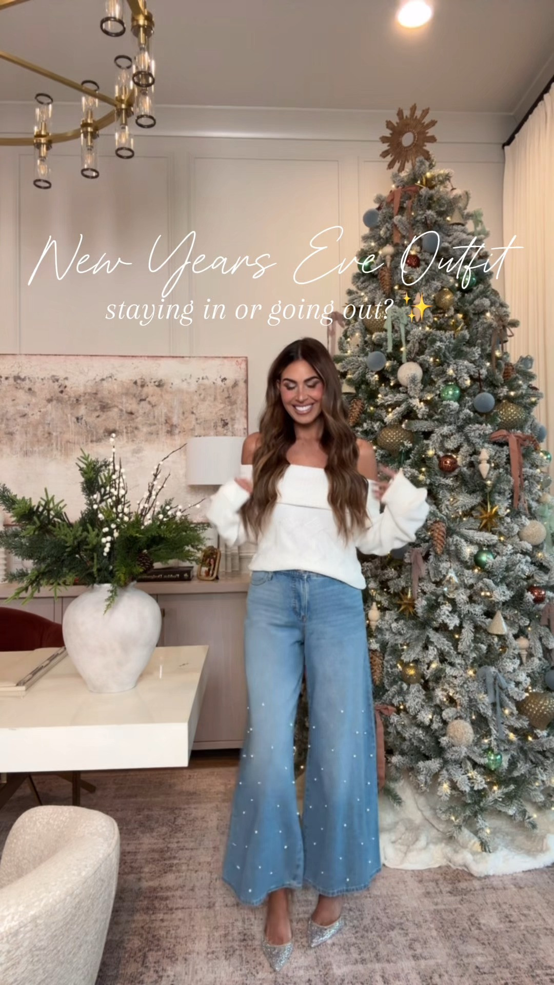 looks for NYE whether you're staying in or going out ✨

wearing a small in tops/the skirt and a size 2 in the jeans!

@walmartstyle #walmartpartner  #walmartstyle  

 