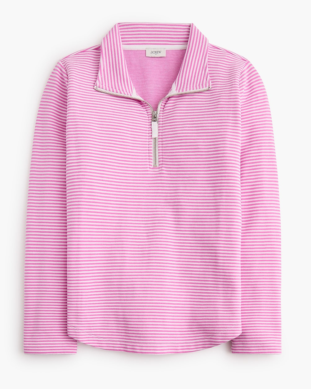Striped terry half-zip pullover | J.Crew Factory