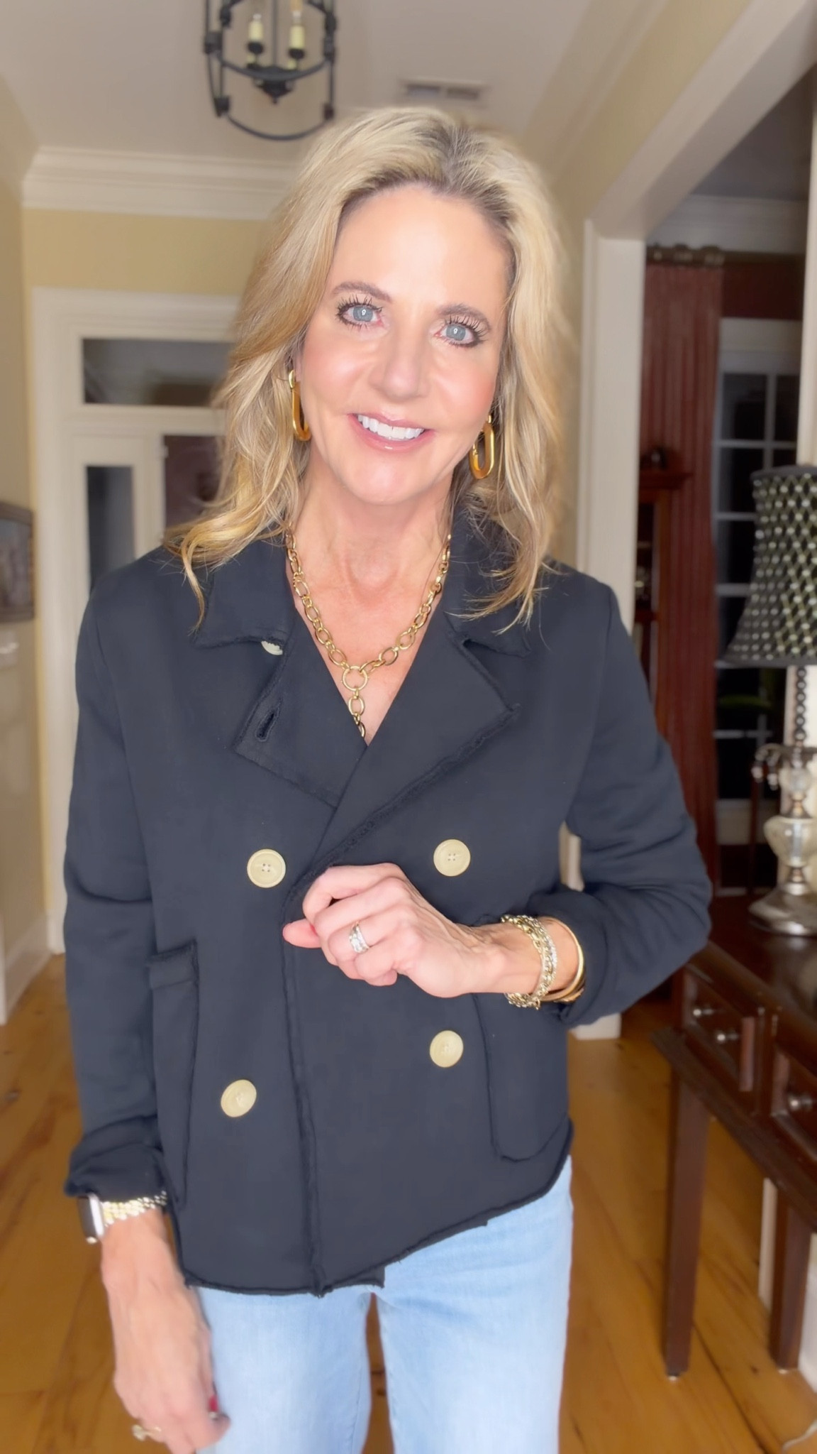 If you are looking for great quality staples, you need to check out Frank & Eileen.  Not only is everything they make outrageously soft, it’s sustainable and machine washable.  

The company is woman-owned and led, and these are pieces you will love and live in forever. 

I could not be more impressed with the quality and construction of these pieces.  Oh, and did I mention how soft everything is ?? (Only about 1,000 times 🤪).

I’m in a XS in both tops and the jacket, and a 25 in the jeans.

#frankandeileenpartner #wearloverepeat @frankandeileen

#LTKStyleTip #LTKSeasonal #LTKOver40