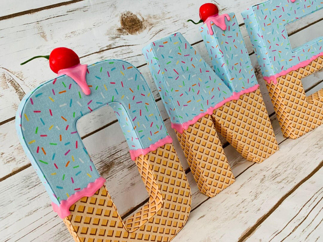 Sweet One Party, Ice cream photo prop, ice cream birthday party sign, Stand up "ONE” sign, stan... | Etsy (US)