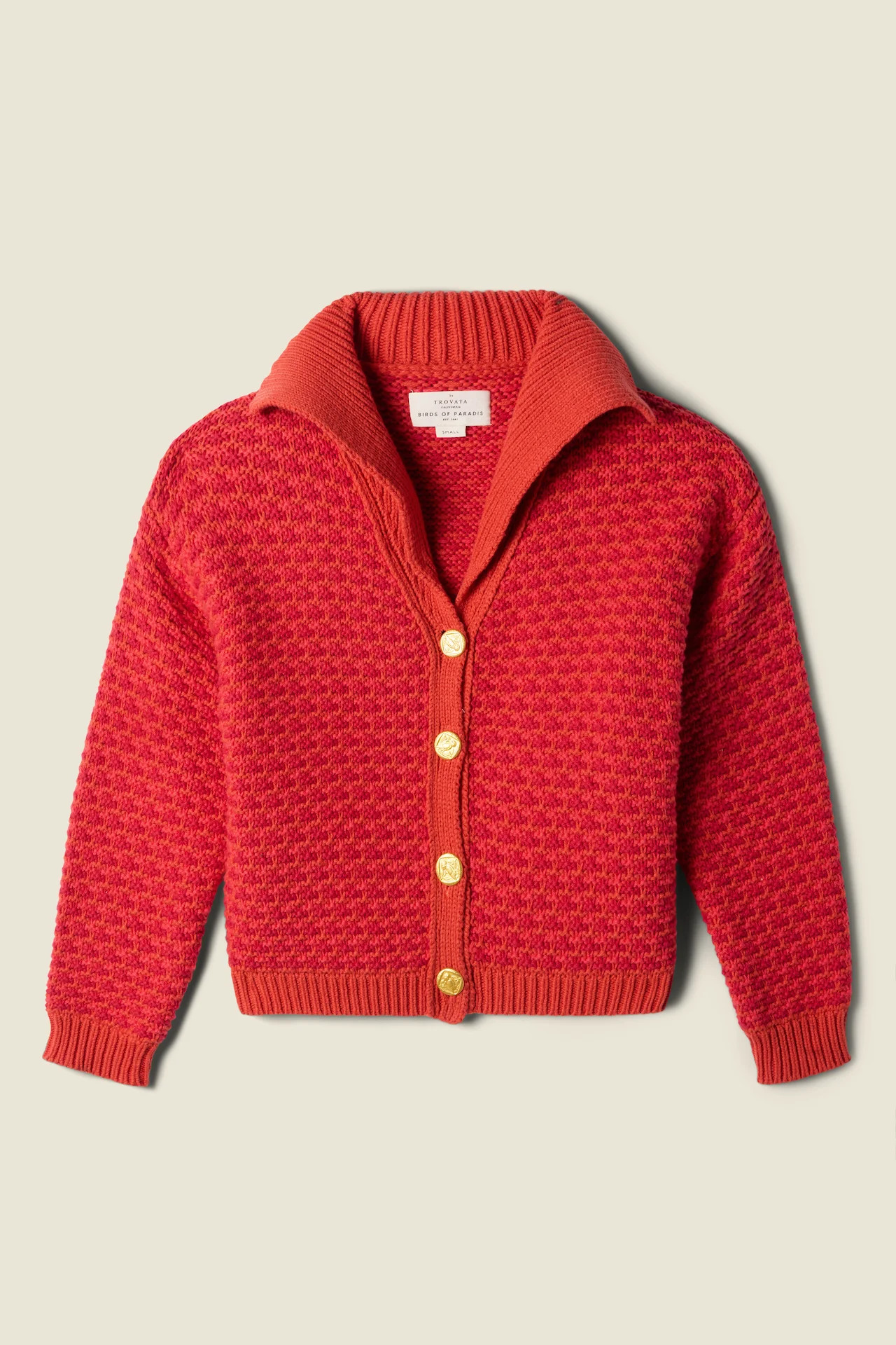 Savannah Cardigan Red | TROVATA