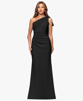 Xscape Womens One Shoulder Ball Gown Dress | Macy's