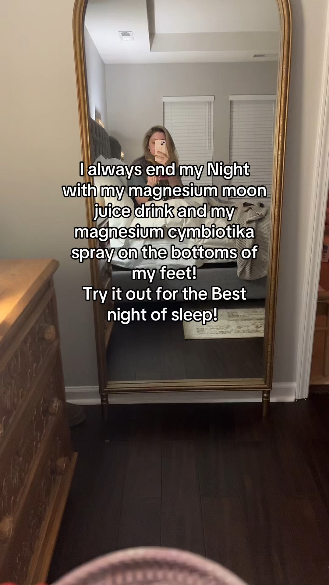 My magnesium drink and spray that I use every night