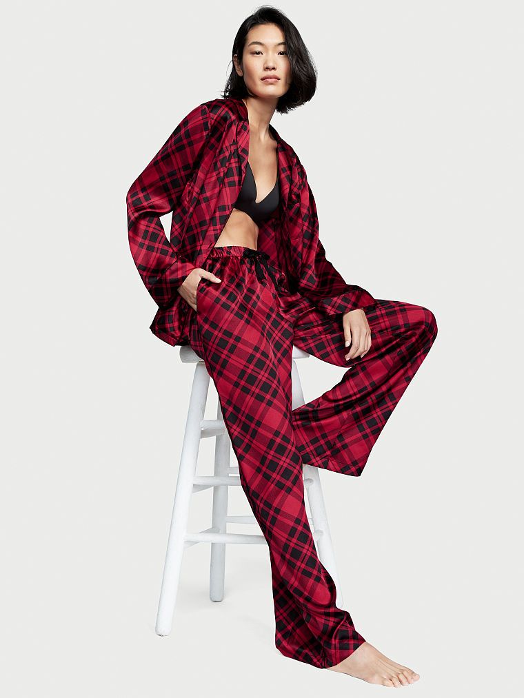 Satin Long Pajama Set | Victoria's Secret (US / CA )