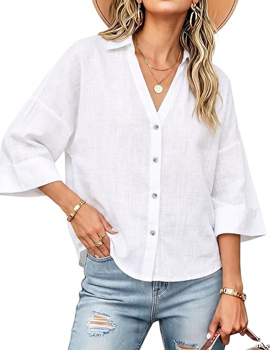 Watashi Women Oversized Button Down Shirt | Amazon (US)