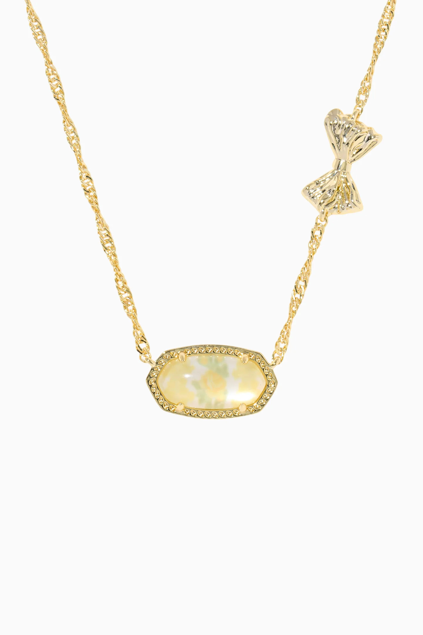Kendra Scott x LoveShackFancy Sun Glow Bow Elisa Necklace | LoveShackFancy