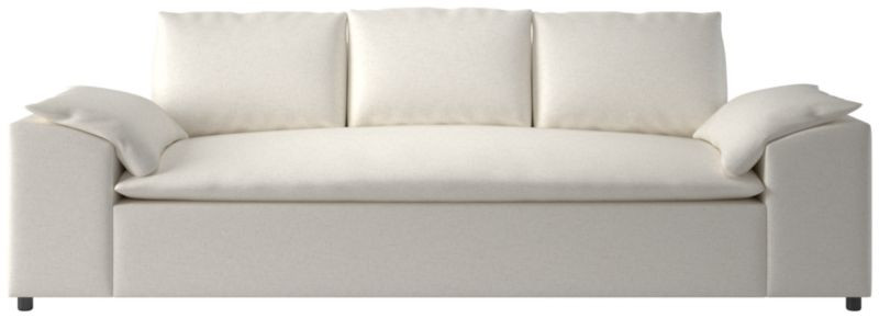Algora White Performance Fabric Sleeper Sofa + Reviews | CB2 | CB2