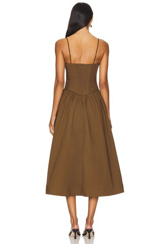 Moroccan Midi Dress in Dark Brown | Revolve Clothing (Global)