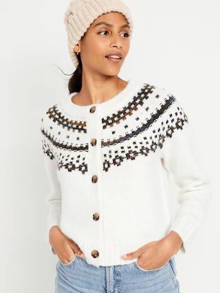 Fair Isle Cardigan Sweater for Women | Old Navy (US)