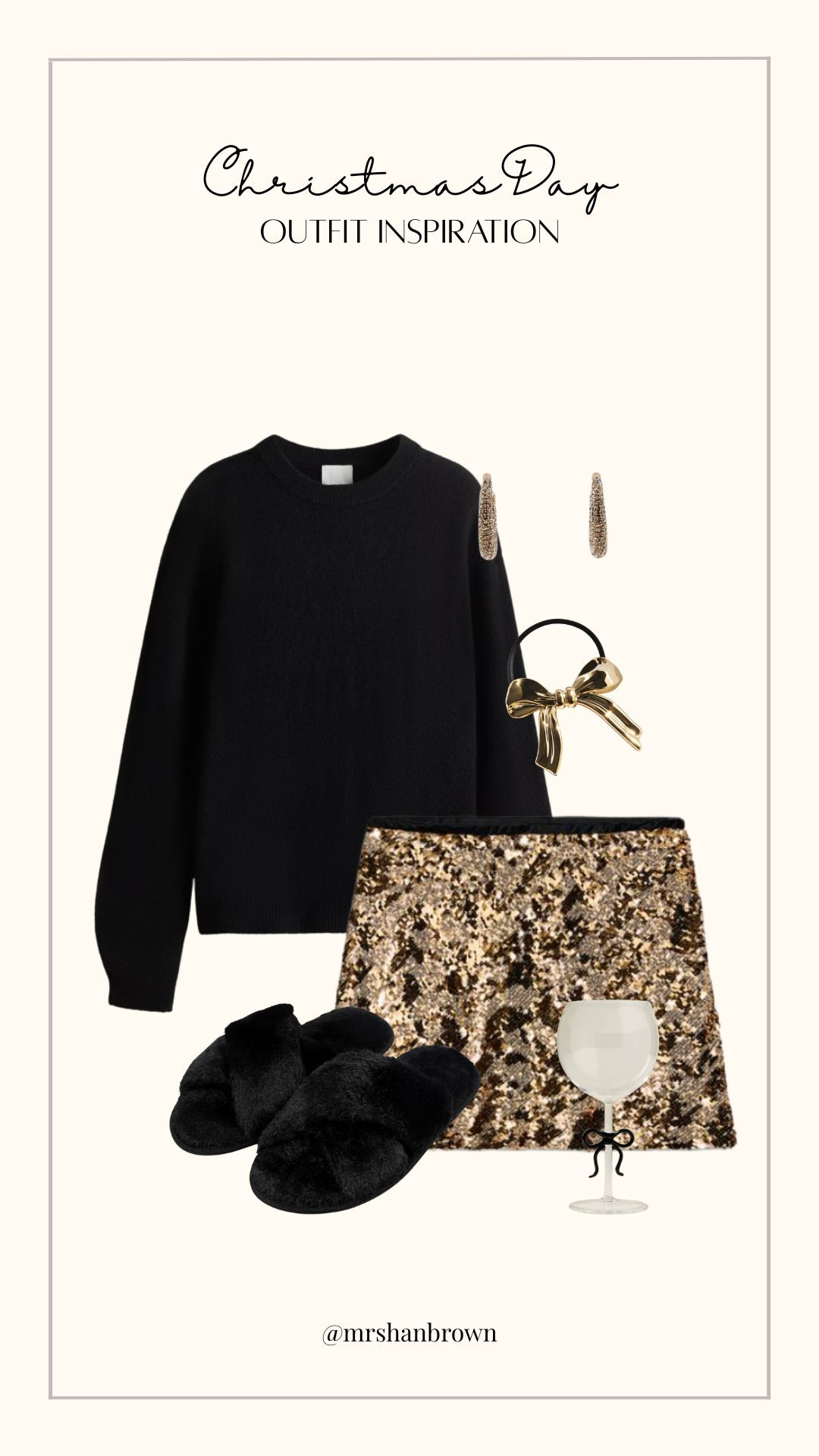 Christmas Day Outfit Inspiration ✨ 

Winter Fashion, Winter Style, Winter Outfit, Party wear, Party Season, Zara Sequin Skirt, Knitwear, Amazon Slippers, Bow Hair Tie  

 #LTKuk #LTKfestive #LTKpartywear