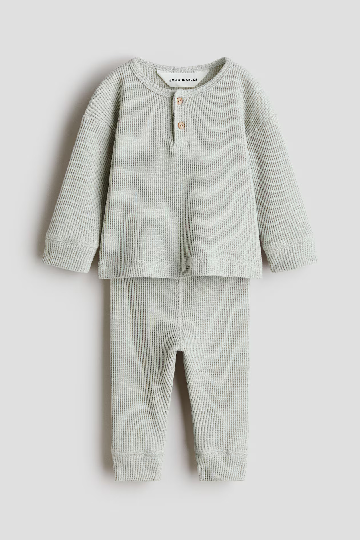 2-Piece Waffled Cotton Set | H&M (US + CA)