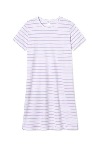 Pima Weekend Nightgown in Lilac | Lake Pajamas