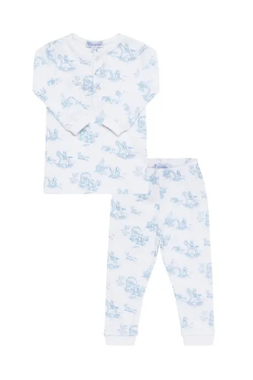 Nellapima Blue Toile Pajamas - Toddler & Little Kid at Nordstrom, Size 4T | Nordstrom