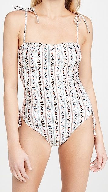 Sandy Papier Embroidered One Piece | Shopbop