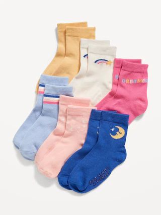 Unisex Crew Socks 6-Pack for Toddler &#x26; Baby | Old Navy (US)