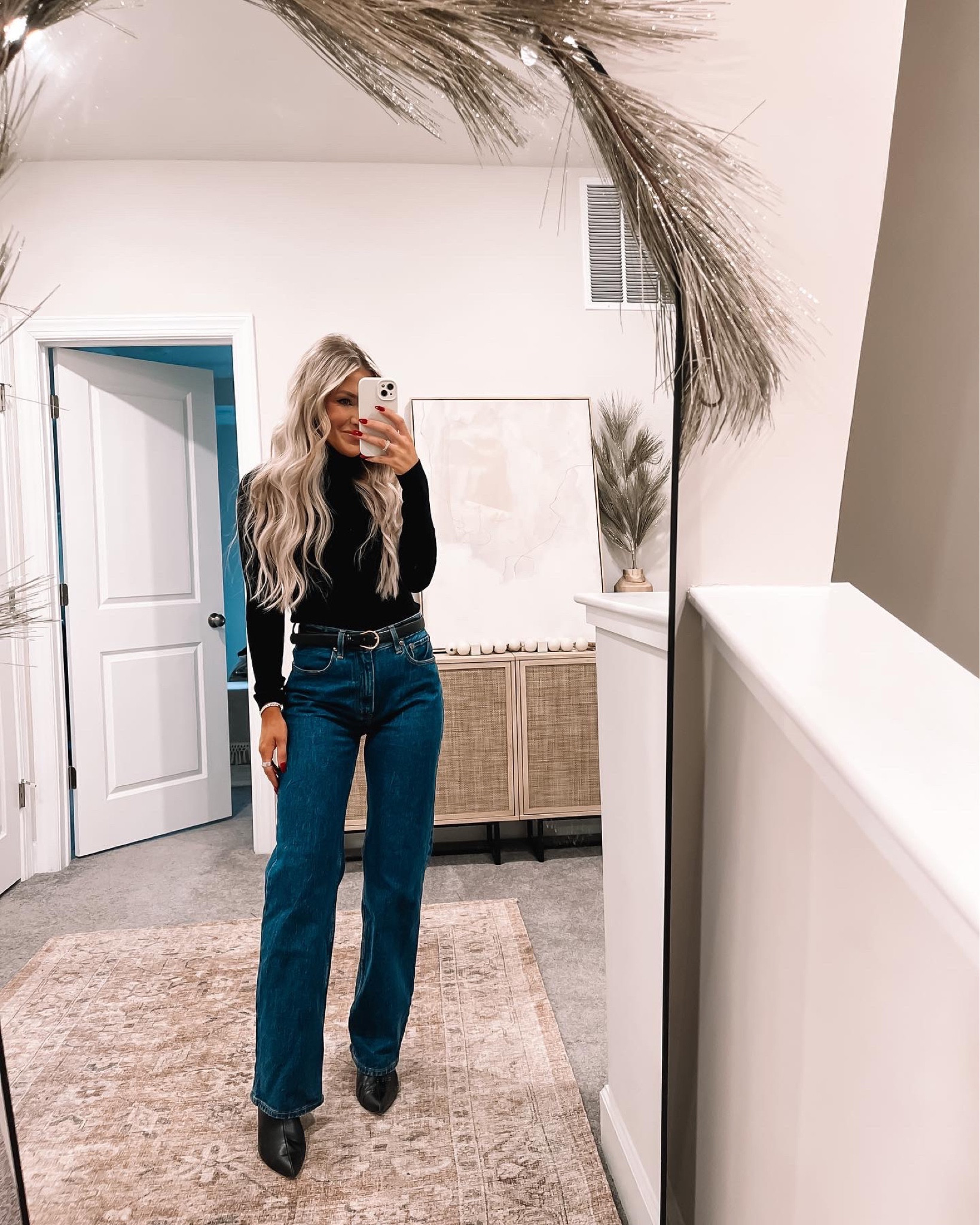 Casual but chic everyday outfit. Size small in the top and 27 regular in the pants! This outfit is perfect for casual holiday events.

#LTKHoliday #LTKstyletip #LTKSeasonal