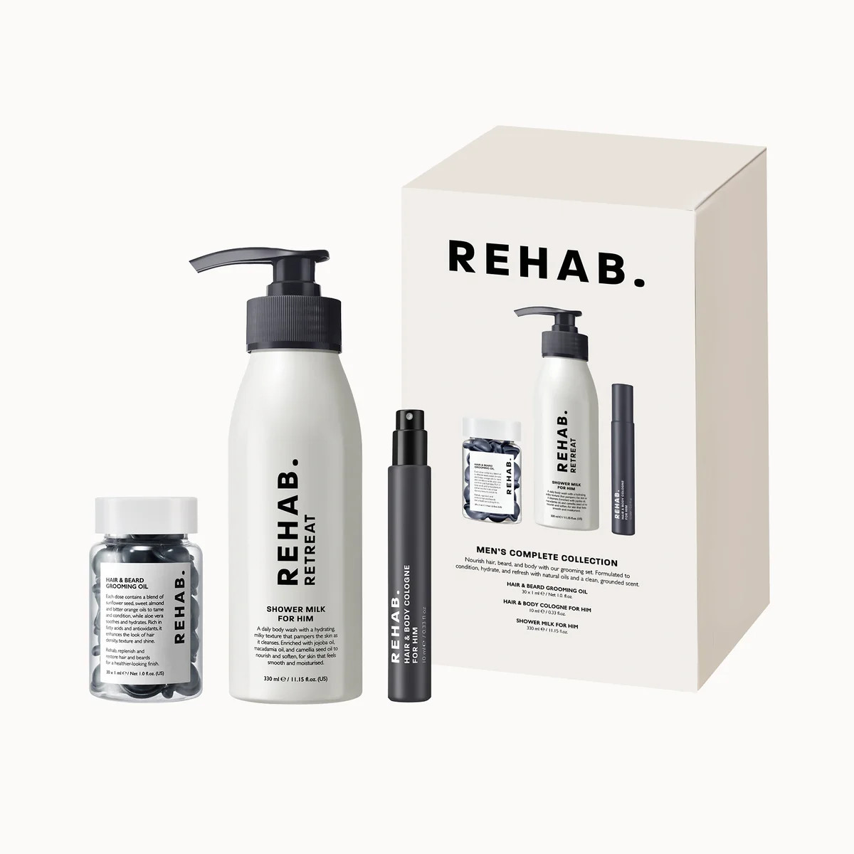 REHAB. Men's Complete Collection Gift Set | REHAB Your Hair