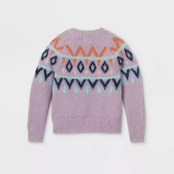 Girls' Fair Isle Pullover Sweater - Cat & Jack™ | Target