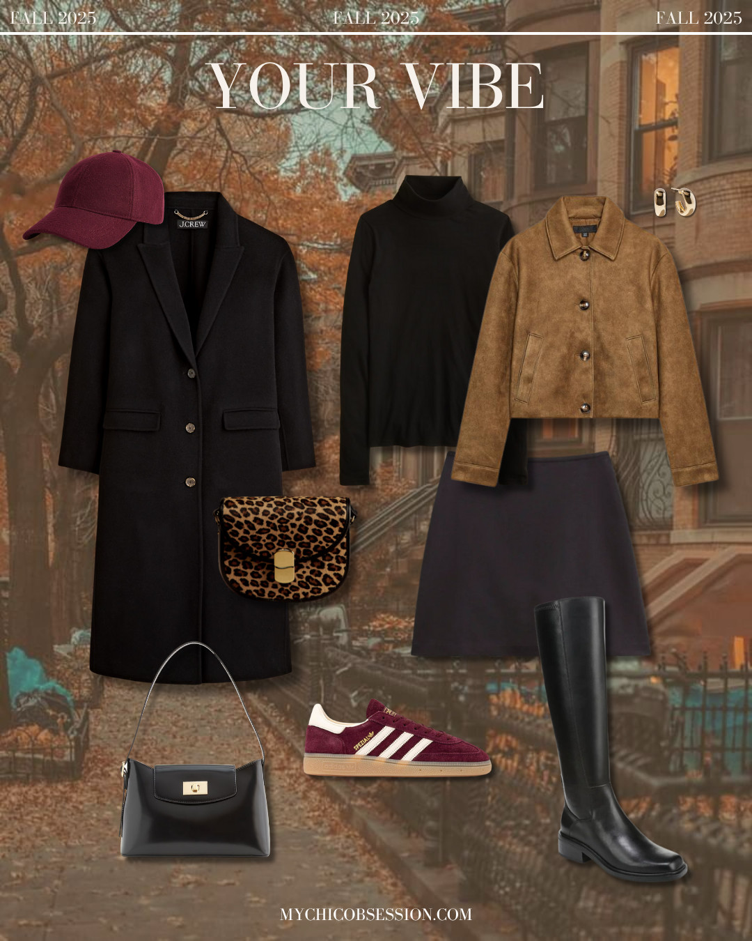 If you love chic city girl vibes for your fall outfits, reach for classic wardrobe staples like a black mini skirt, suede jacket, black turtleneck, warm wool coat, knee-high boots and cool sneakers. 

 #LTKSeasonal