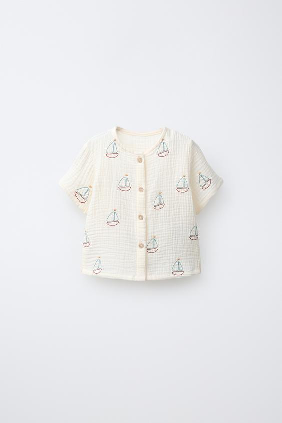 BOAT TEXTURE SHIRT | Zara US