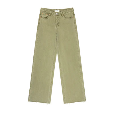 Low Rise Baggy Jeans - Moss | Parke