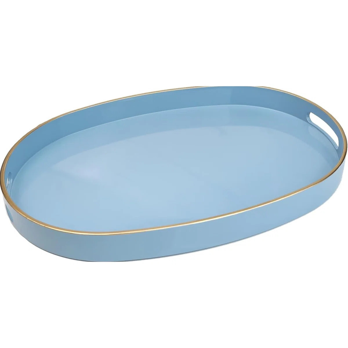 Blue Oval Plastic Serving Tray | Wayfair North America