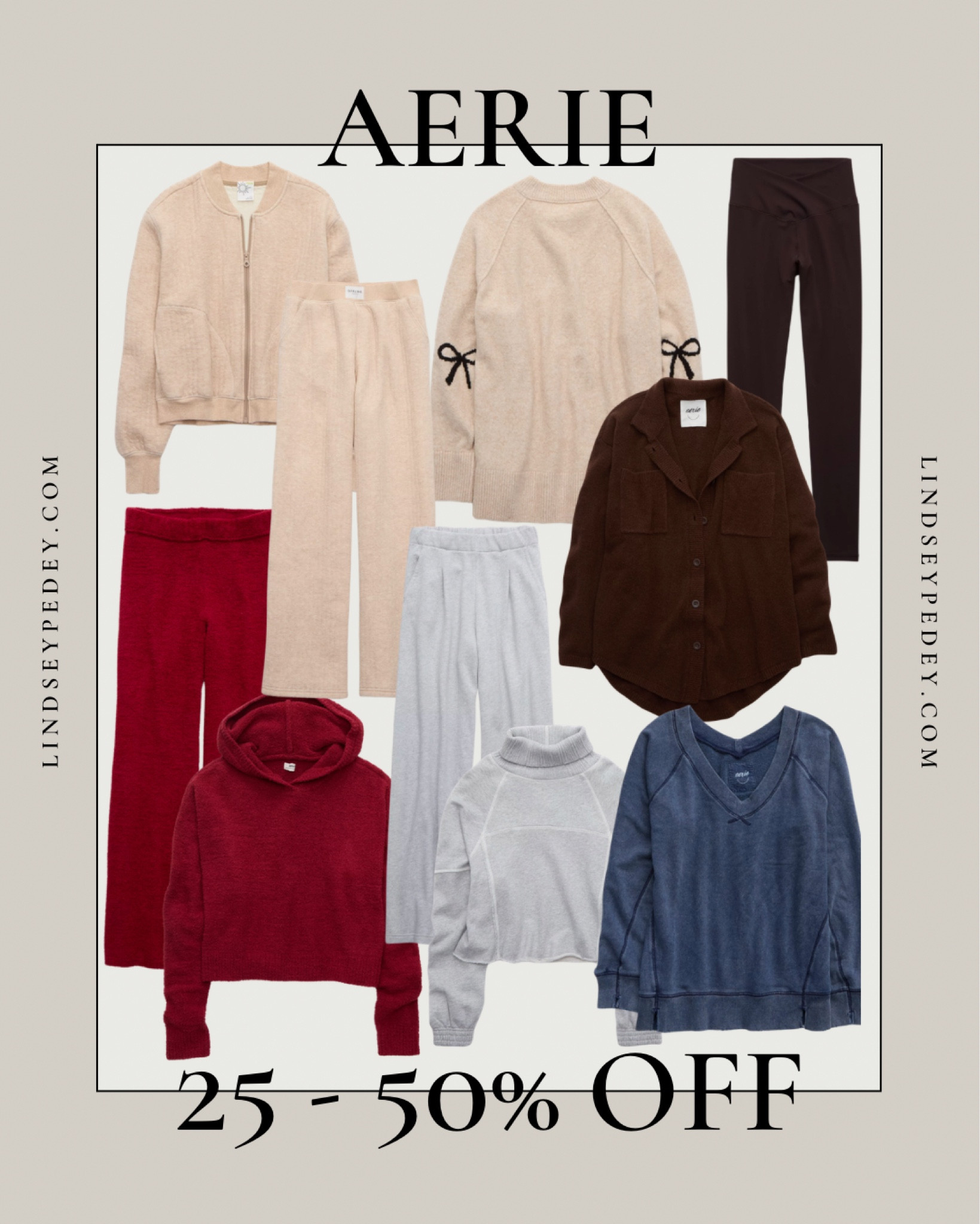 AERIE- 25-50% off

Sharing a round up of cozy finds that are on sale! 

Matching sets, lounge sets, cozy look, comfy look, casual look, leggings, sweatpants, sweatshirts, sweaters



#LTKSeasonal #LTKSaleAlert #LTKStyleTip