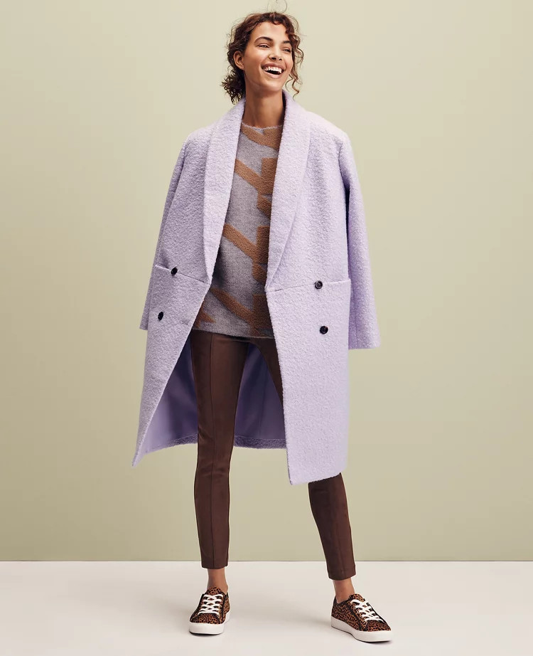 Shawl Collar Cocoon Coat | Ann Taylor (US)