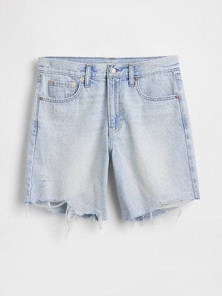Mid Rise Loose Denim Bermuda Shorts | Gap (US)