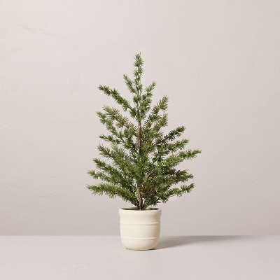 Faux Spruce Christmas Tree in Ceramic Pot - Hearth & Hand™ with Magnolia | Target